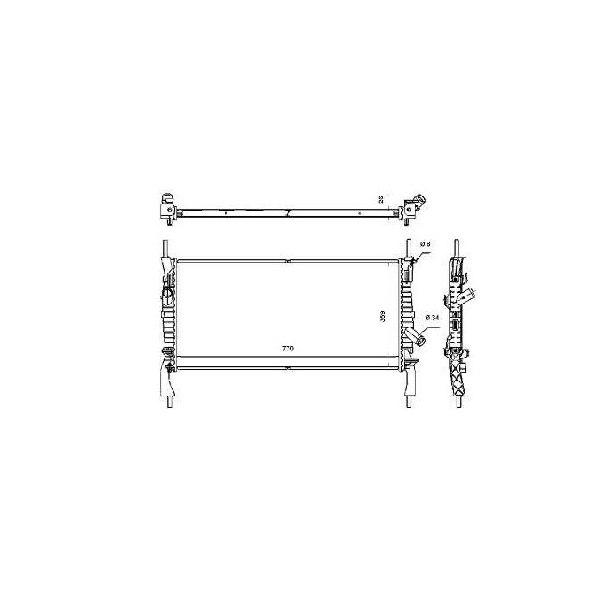 Radiator, racire motor NRF