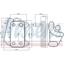 Radiator ulei, ulei motor NISSENS