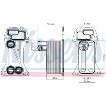 Radiator ulei, ulei motor NISSENS