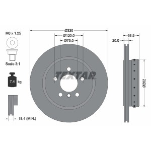 Disc frana TEXTAR