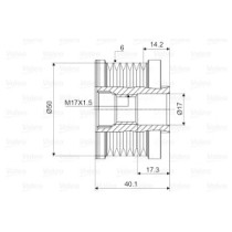 Fulie, alternator VALEO