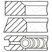 Set segmenti piston GOETZE