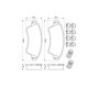 Set placute frana fata BOSCH pentru CITROEN XSARA, XSARA/KOMBI; PEUGEOT 206, 306, 306/HATCHBACK, 306/KOMBI 52.5mm x 131.0mm x 17.5mm