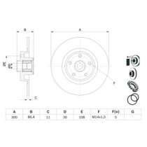 Disc frana BOSCH