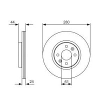 Disc frana BOSCH