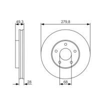 Disc frana BOSCH