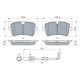 Set placute frana Spate BOSCH AUDI A8 D4 2.0-4.2D 11.09-01.18 59.0 mm x 116.4 mm x 17.3 mm