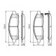 Set placute frana fata BOSCH pentru MITSUBISHI L200, TRITON, PAJERO SPORT II 2.4D-3.5, Inaltime 51.0 mm, Latime 155.4 mm, Grosime 16.5 mm