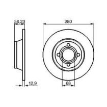 Disc frana BOSCH