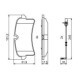 Set placute frana Spate BOSCH AUDI A8 D4 PORSCHE MACAN 2.0-6.3 11.09 Inaltime 62.0 mm Latime 131.0 mm Grosime 17.6 mm