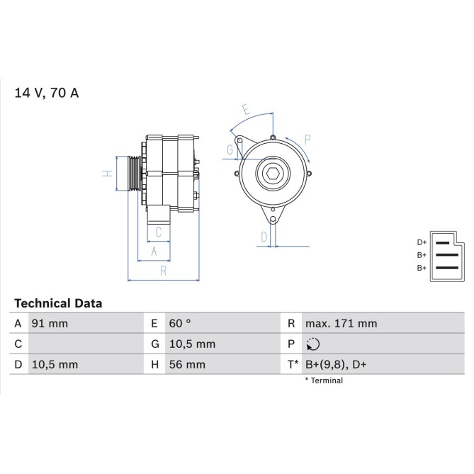 Alternator BOSCH