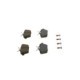 Set placute frana spate BOSCH pentru ALFA ROMEO 156, 164, 166; LANCIA KAPPA 1.6-3.2, dimensiuni 50.2mm x 89.7mm x 16.5mm