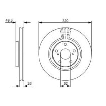 Disc frana BOSCH