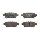 Set placute frana spate BOSCH NISSAN PATHFINDER III XTERRA 2.5D/3.0D/4.0 41.0 mm x 110.6 mm x 15.8 mm