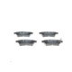 Set placute frana spate BOSCH NISSAN PATHFINDER III XTERRA 2.5D/3.0D/4.0 41.0 mm x 110.6 mm x 15.8 mm