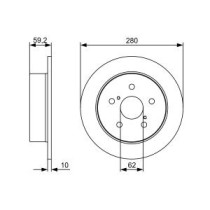 Disc frana BOSCH