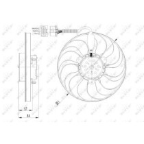 Ventilator, radiator NRF