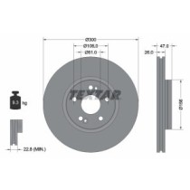 Disc frana TEXTAR