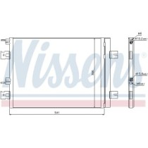 Condensator, climatizare NISSENS