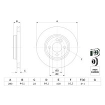 Disc frana BOSCH