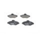 Set placute frana fata BOSCH pentru CITROEN XANTIA 1.6-2.0D 03.93-04.03, inaltime 60 mm, latime 131.1 mm, grosime 17 mm