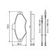 Set placute frana fata BOSCH pentru CITROEN XANTIA 1.6-2.0D 03.93-04.03, inaltime 60 mm, latime 131.1 mm, grosime 17 mm