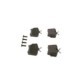 Set placute frana spate BOSCH FIAT TALENTO NISSAN NV300 PRIMASTAR OPEL ADMIRAL A VIVARO A B RENAULT TRAFIC II III 1.6D Electric 57.4 mm 94.9 mm 16.0 mm