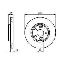 Disc frana BOSCH