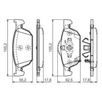 Set placute frana,frana disc BOSCH