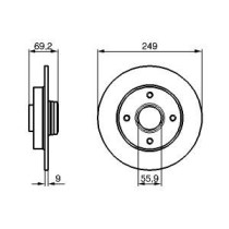 Disc frana BOSCH