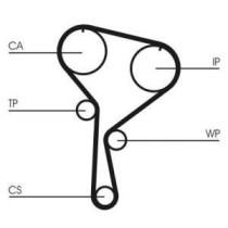 Set curea de distributie CONTITECH