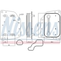 Radiator ulei, ulei motor NISSENS