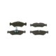 Set placute frana spate BOSCH pentru MERCEDES SPRINTER 2-T 3-T 4-T, VW LT 28-35 II, LT 28-46 II, dimensiuni 50.2 mm x 141.4 mm x 16.0 mm