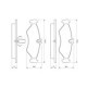 Set placute frana spate BOSCH pentru MERCEDES SPRINTER 2-T 3-T 4-T, VW LT 28-35 II, LT 28-46 II, dimensiuni 50.2 mm x 141.4 mm x 16.0 mm