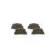 Set placute frana spate BOSCH LEXUS ES TOYOTA CALDINA CAMRY OPA PRIUS 1.5H-3.0 08.96-12.09 38.5mm 83.0mm 15.6mm