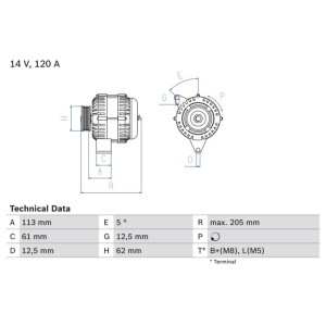 Alternator BOSCH