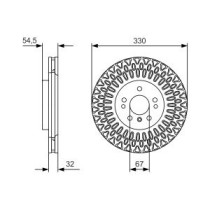 Disc frana BOSCH