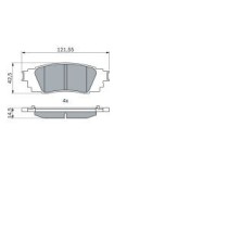 Set placute frana,frana disc BOSCH