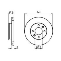 Disc frana BOSCH