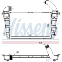 Intercooler, compresor NISSENS