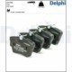 Set placute frana spate DELPHI pentru FIAT TALENTO, NISSAN NV300, OPEL VIVARO A/B, RENAULT TRAFIC II/III, VW CALIFORNIA T4, TRANSPORTER T4