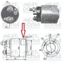 Solenoid, electromotor MEAT & DORIA