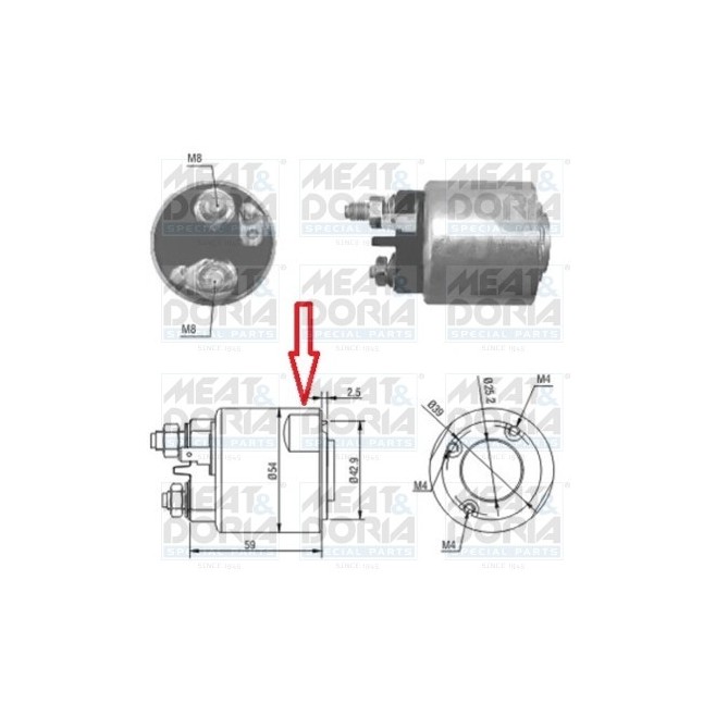 Solenoid, electromotor MEAT & DORIA