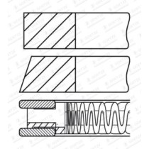 Set segmenti piston GOETZE