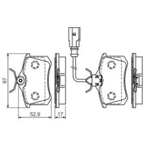 Set placute frana,frana disc BOSCH