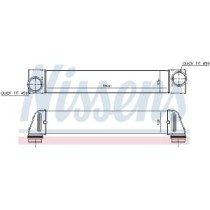 Intercooler, compresor NISSENS