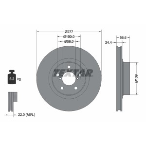 Disc frana TEXTAR