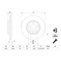 Disc frana BOSCH