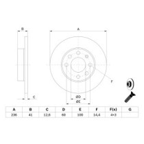 Disc frana BOSCH