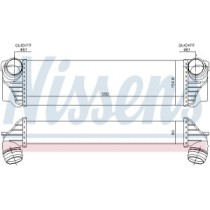 Intercooler, compresor NISSENS